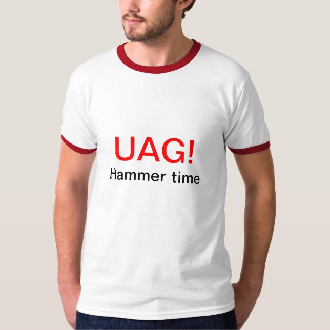 UAG (STOP) Hammer time - biology codon T-Shirt (Front)