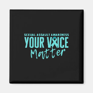 Ual Ault Awareness 2025 Teal Ribbon Your Voice S Magnet