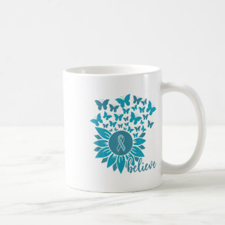 Ual Ault Awareness Month Believe Sunflower Teal Ri Coffee Mug