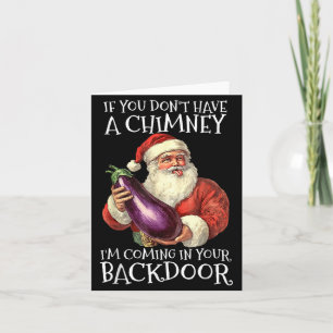 Ual Innuendo Santa Rude Christmas Card