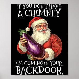 Ual Innuendo Santa Rude Christmas Poster