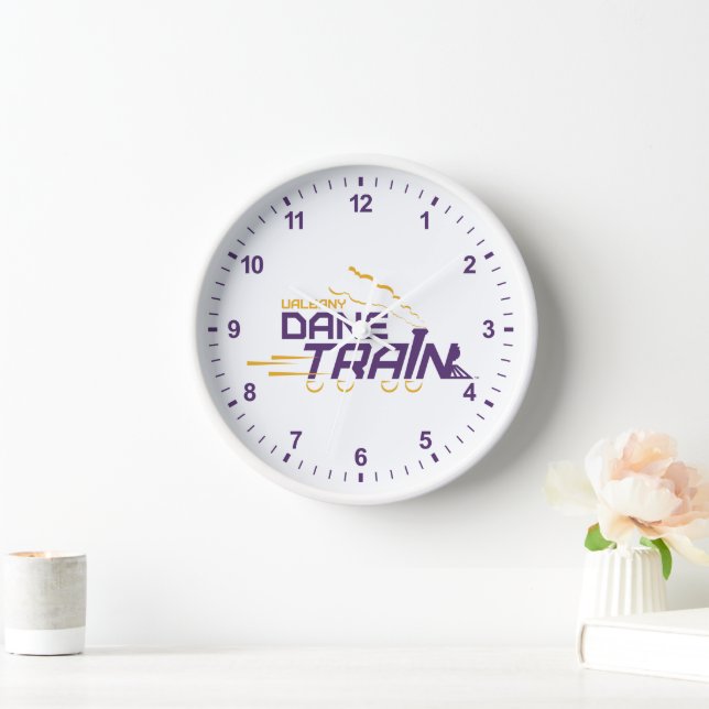UAlbany Dane Train Logo Clock (Home)