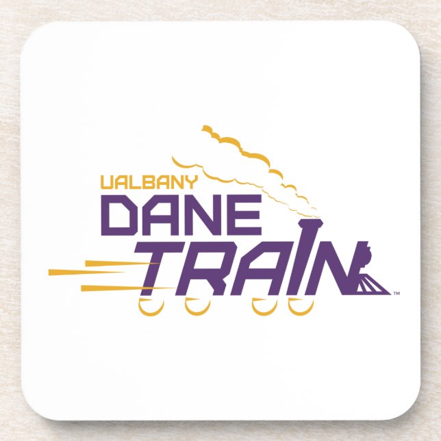 UAlbany Dane Train Logo Coaster (Front)