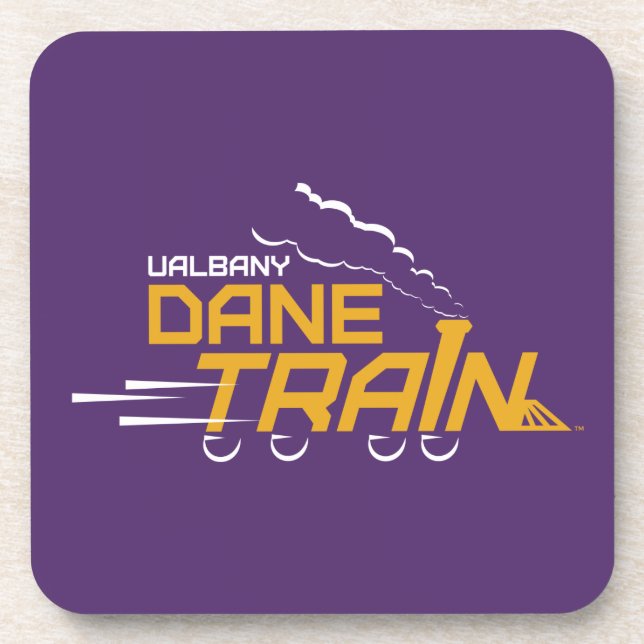 UAlbany Dane Train Logo Coaster (Front)
