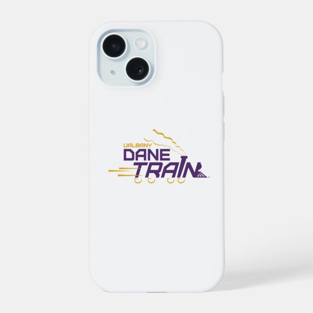 UAlbany Dane Train Logo iPhone 15 Case (Back)