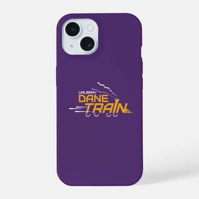 UAlbany Dane Train Logo iPhone 15 Case (Back)