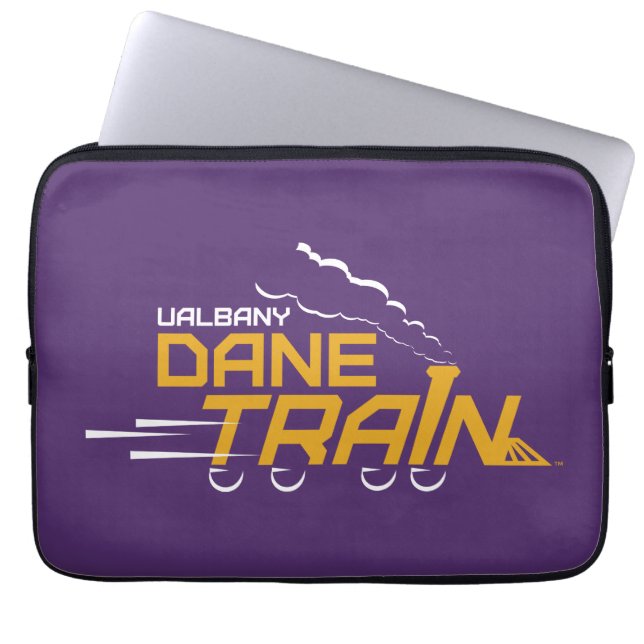 UAlbany Dane Train Logo Laptop Sleeve (Front)