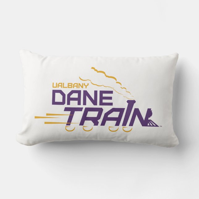 UAlbany Dane Train Logo Lumbar Cushion (Front)