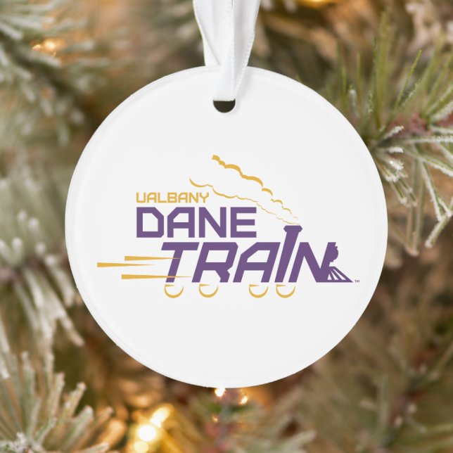 UAlbany Dane Train Logo Ornament (Tree)