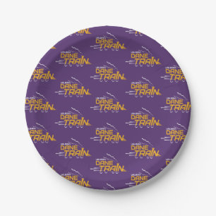 UAlbany Dane Train Logo Paper Plate