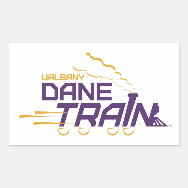 UAlbany Dane Train Logo Rectangular Sticker (Front)