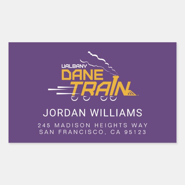 UAlbany Dane Train Logo Rectangular Sticker (Front)