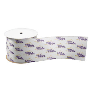 UAlbany Dane Train Logo Satin Ribbon