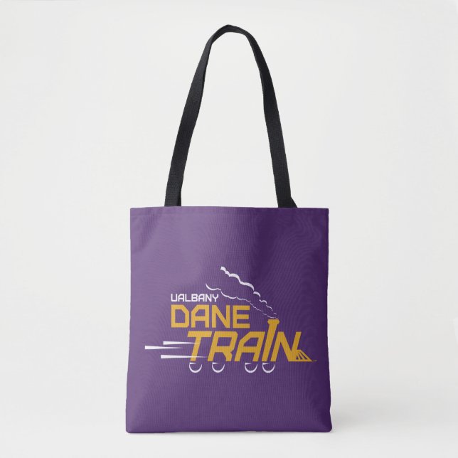 UAlbany Dane Train Logo Tote Bag (Front)