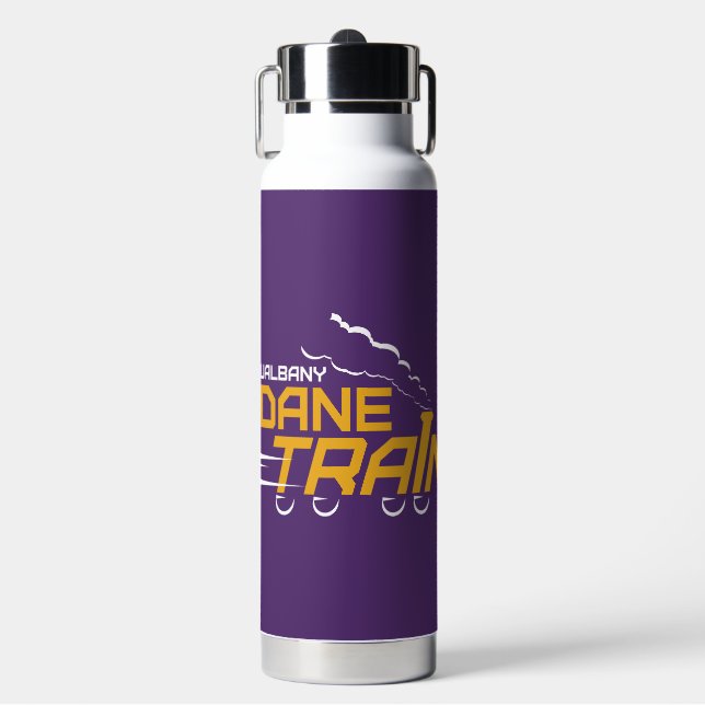 UAlbany Dane Train Logo Water Bottle (Front)