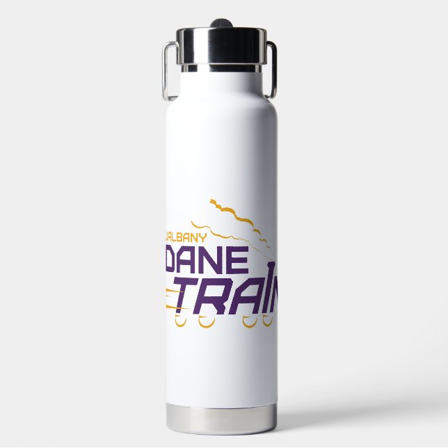 UAlbany Dane Train Logo Water Bottle (Front)