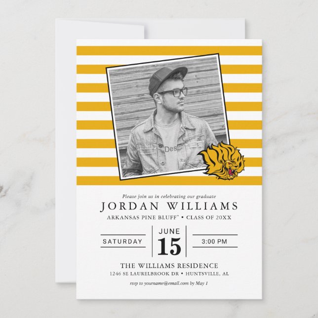 UAPB Golden Lions Graduate Announcement (Front)