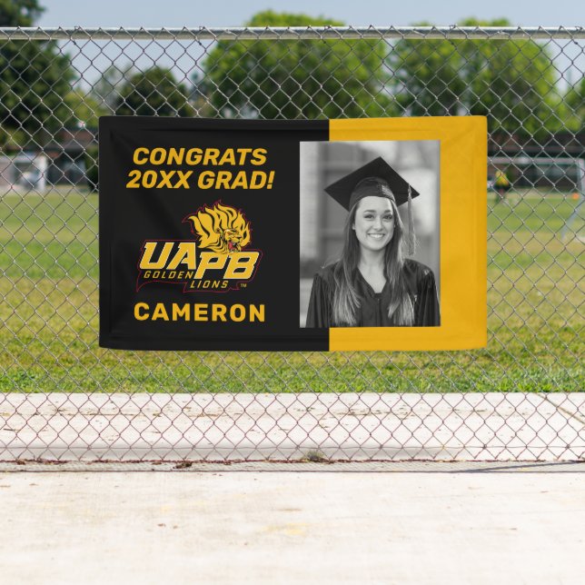 UAPB Golden Lions Graduate Banner (Insitu)