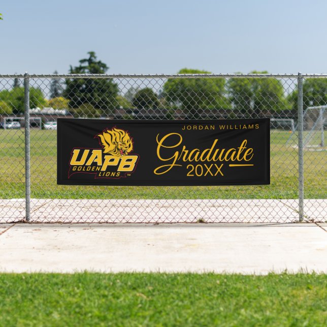 UAPB Golden Lions Graduate Banner (Insitu)
