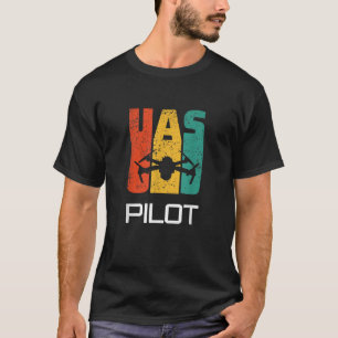 UAS drone pilot FPV UAV Vintage VR quadrocopter T-Shirt