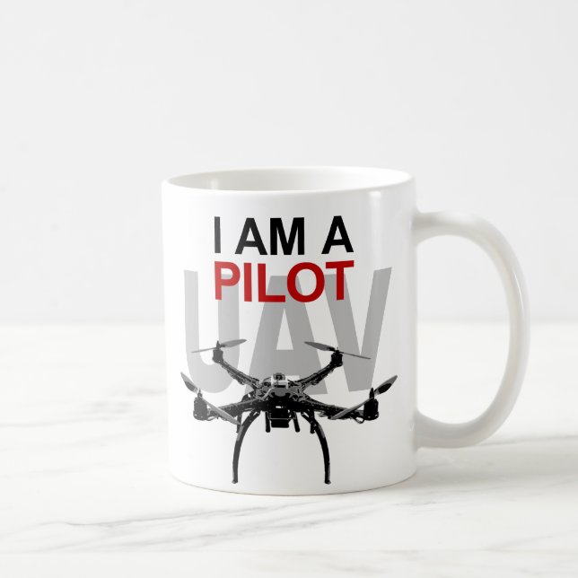 UAV Quadpilot Quadcopter Pilot Coffee Mug (Right)