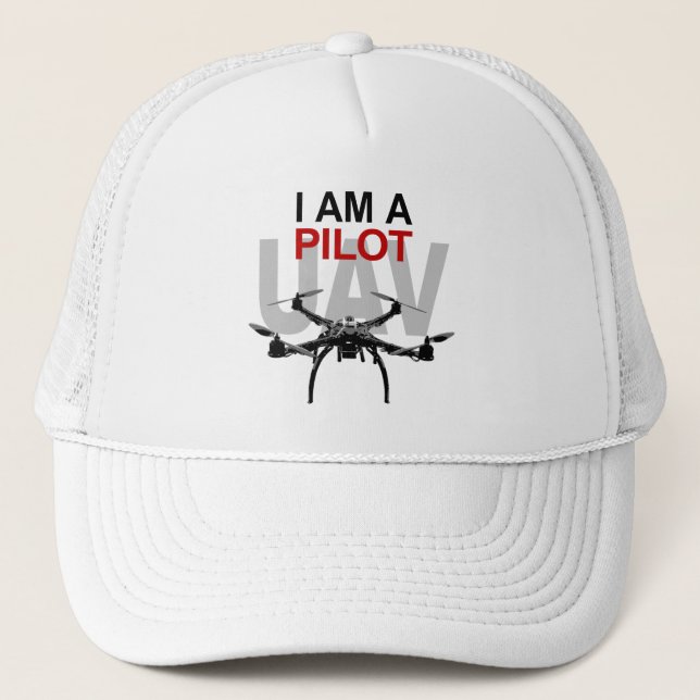 UAV Quadpilot Quadcopter Pilot Trucker Hat (Front)