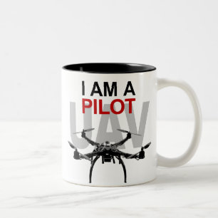 UAV Quadpilot Quadcopter Pilot Two-Tone Coffee Mug