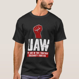 Uaw On Strike Red Tee United Auto Union Workers Ua