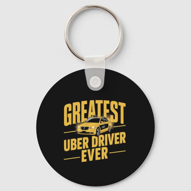 Uber Driver Ever Uber Driver Funny 1  Key Ring (Front)