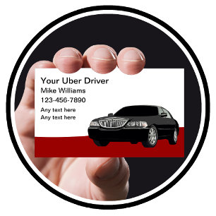 Uber Driver For Ride Hailing Service Business Card