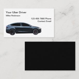 Uber Driver Simple Business Cards Design