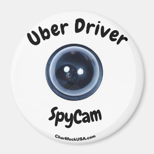Uber Driver SpyCam large magnet