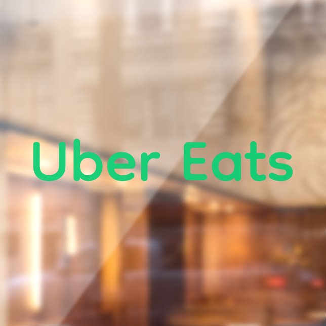 Uber Eats Delivery Driver Window Decal (Sheet 2)