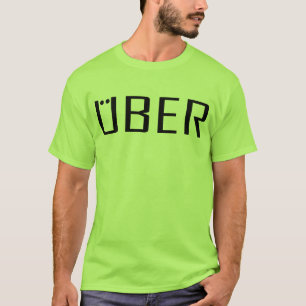 Uber gear tshirts in a variety of colours for