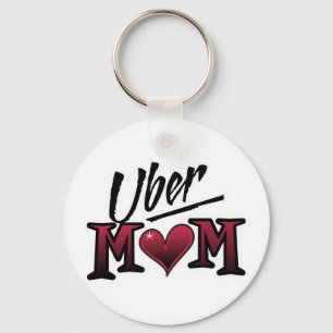 Uber Mum Red Key Ring