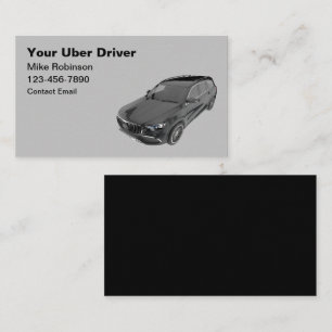 Uber Ride Hailing Luxury Business Cards
