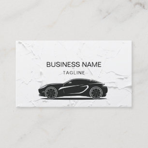Uber Taxi Driver Auto Detailing Professional Car Business Card
