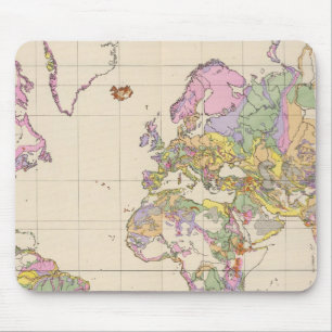 Ubersicht der Erde - Overview of the Earth Map Mouse Mat