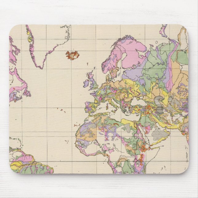 Ubersicht der Erde - Overview of the Earth Map Mouse Mat (Front)
