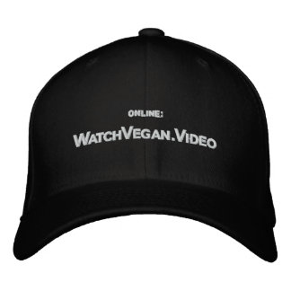 ÜberVegan White Embroidered Hat