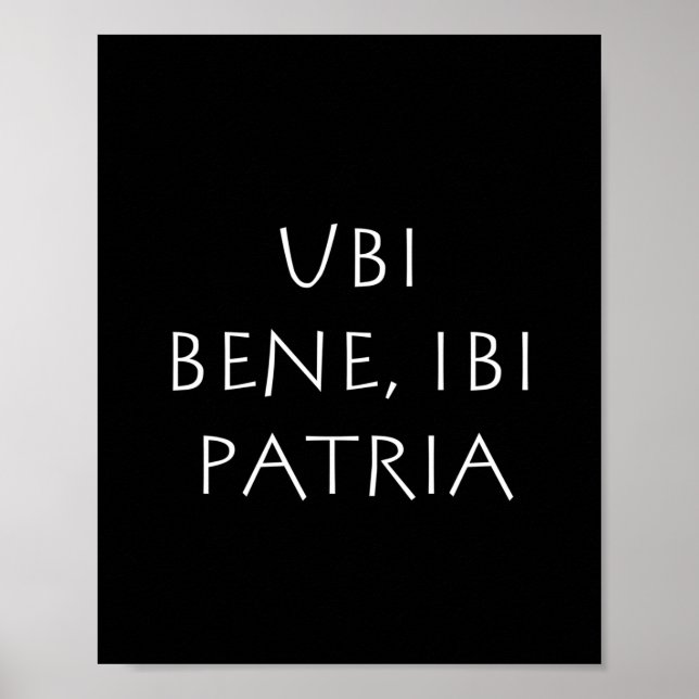 Ubi bene ibi patria poster (Front)