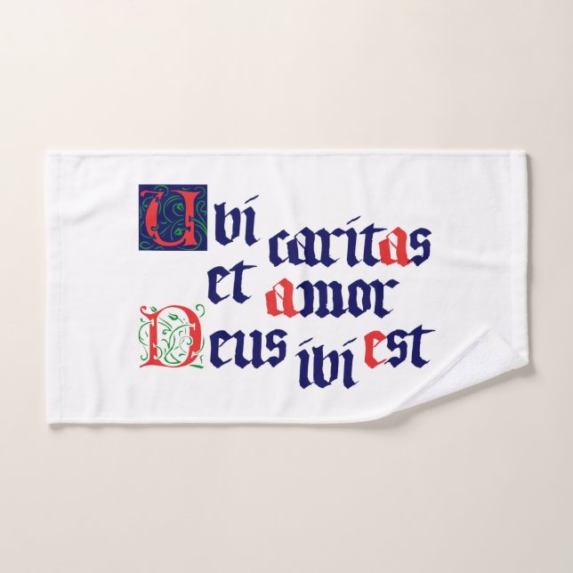 Ubi Caritas Bath Towel Set (Hand Towel)