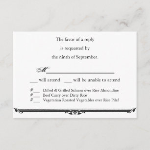 Ubi Caritas et Amor Wedding RSVP Template