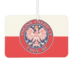 Ubly Michigan Polish Eagle Car Air Freshener