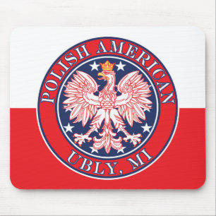 Ubly Michigan Polish Eagle Mouse Mat