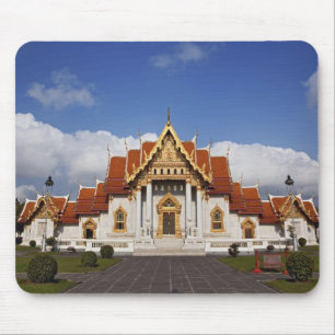 Ubosot Hall or Bot, Wat Benchamabophit, Bangkok, Mouse Mat