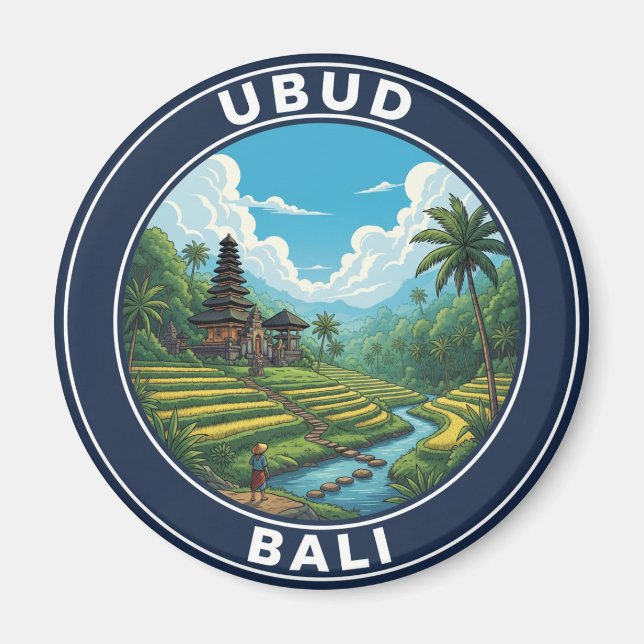 Ubud Bali Indonesia Travel Magnet (Front)