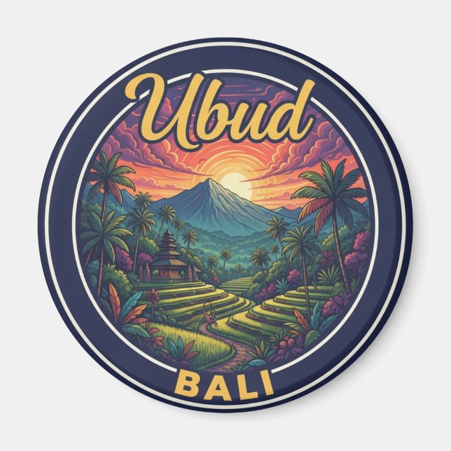 Ubud Bali Indonesia Travel Magnet (Front)