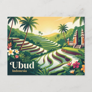 Ubud Indonesia Postcard