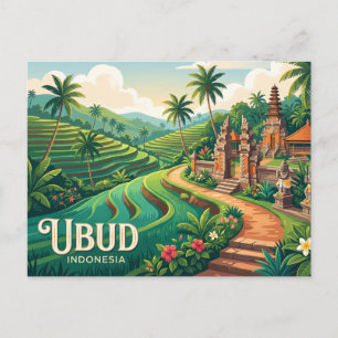 Ubud Indonesia Postcard